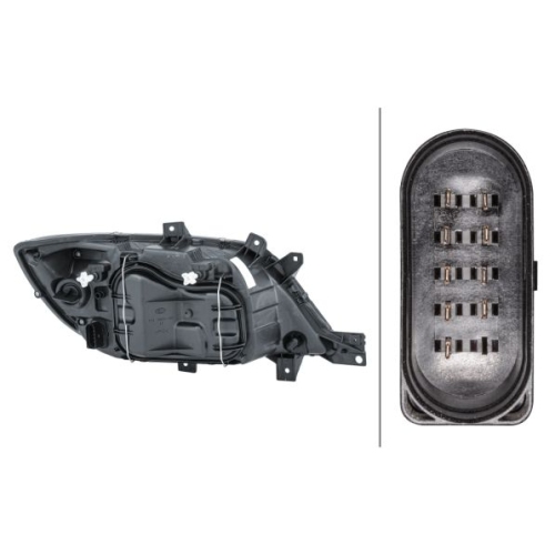 Hauptscheinwerfer HELLA 1EH 246 047-011 f&uuml;r MERCEDES-BENZ, links