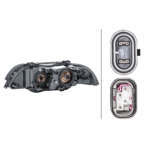 Hauptscheinwerfer HELLA 1EJ 007 400-061 f&uuml;r BMW, rechts