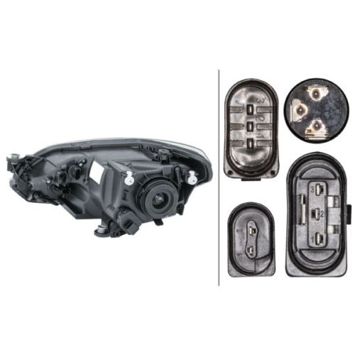 Hauptscheinwerfer HELLA 1EJ 010 670-061 f&uuml;r VW, rechts