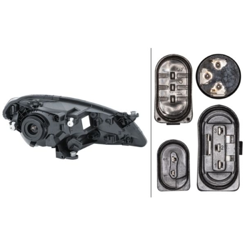 Hauptscheinwerfer HELLA 1EJ 010 671-011 f&uuml;r SEAT VW, links
