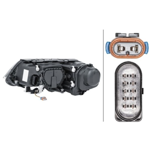 Hauptscheinwerfer HELLA 1EL 008 340-081 f&uuml;r VW, rechts