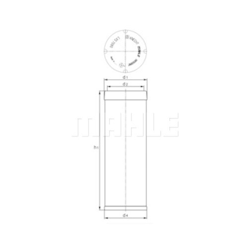 Sekund&auml;rluftfilter KNECHT LXS 7045 f&uuml;r LINDE