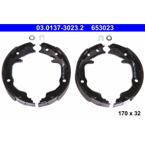 Bremsbackensatz, Feststellbremse ATE 03.0137-3023.2 f&uuml;r CHRYSLER CITRO&Euml;N FIAT