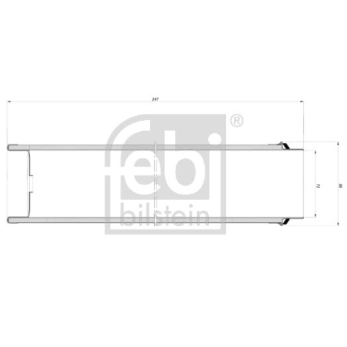 Luftfilter FEBI BILSTEIN 173138 f&uuml;r MERCEDES-BENZ CASE IH LIEBHERR CLAAS FENDT