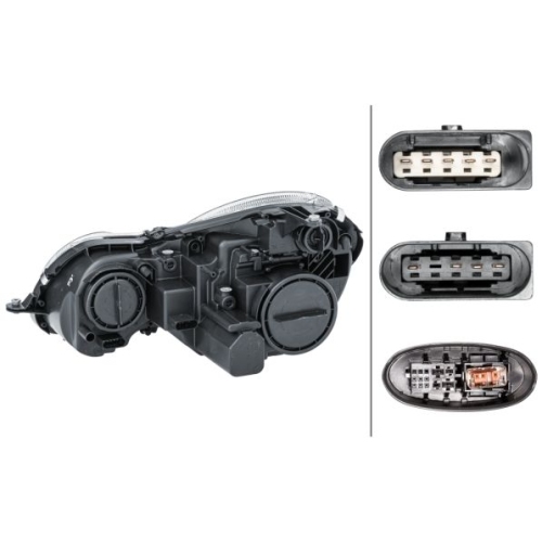Hauptscheinwerfer HELLA 1EL 009 260-561 f&uuml;r MERCEDES-BENZ STEYR, rechts