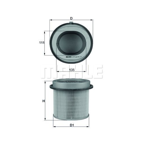 Luftfilter KNECHT LX 670 f&uuml;r MITSUBISHI HYUNDAI