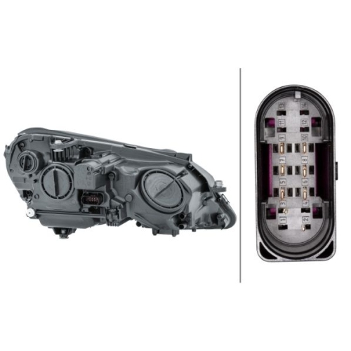 Hauptscheinwerfer HELLA 1EL 010 800-011 f&uuml;r MERCEDES-BENZ, links