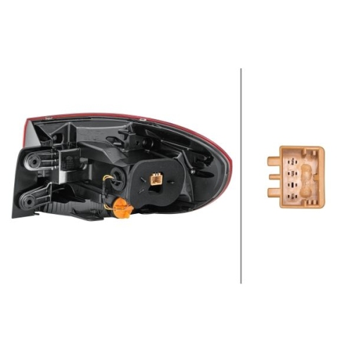 Heckleuchte HELLA 2SD 011 715-051 f&uuml;r VW, links