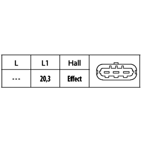 Sensor, Nockenwellenposition HELLA 6PU 009 121-781 f&uuml;r OPEL VAUXHALL HOLDEN