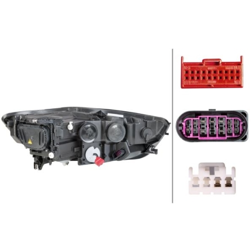 Hauptscheinwerfer HELLA 1EL 011 150-351 f&uuml;r AUDI VW AUDI (FAW), links