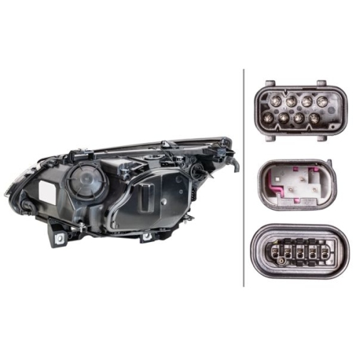 Hauptscheinwerfer HELLA 1EL 160 296-001 f&uuml;r BMW BMW (BRILLIANCE), rechts