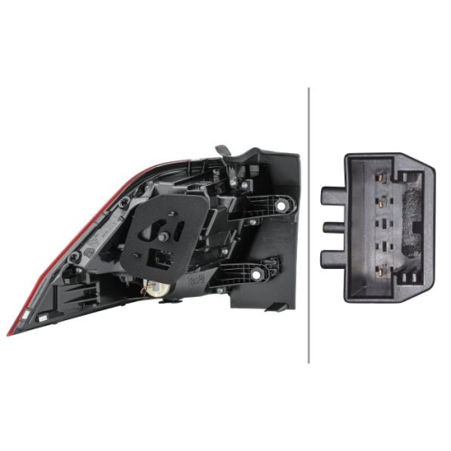 Heckleuchte HELLA 2SD 012 519-041 f&uuml;r VW, rechts