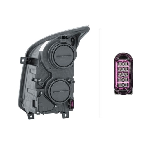 Hauptscheinwerfer HELLA 1ER 247 017-061 f&uuml;r VW, rechts