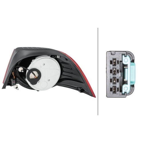 Heckleuchte HELLA 2VA 009 246-131 f&uuml;r VW, links