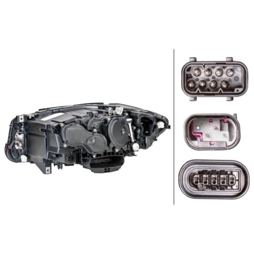 Hauptscheinwerfer HELLA 1EX 011 072-921 f&uuml;r BMW BMW (BRILLIANCE), rechts