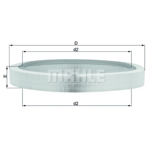 Luftfilter KNECHT LX 61 f&uuml;r FORD GMC MERCEDES-BENZ
