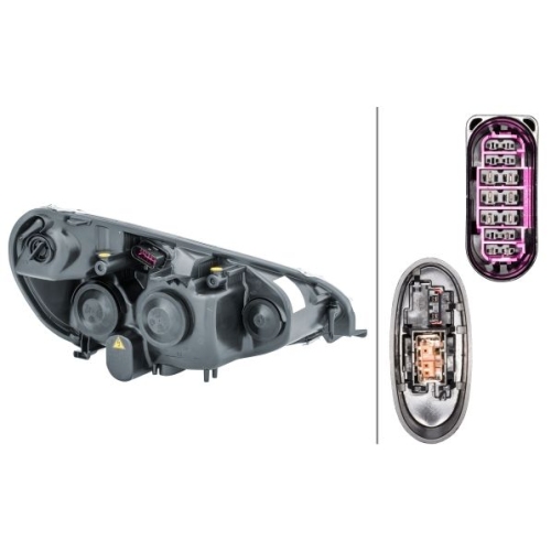 Hauptscheinwerfer HELLA 1ZS 009 250-791 f&uuml;r FORD, links