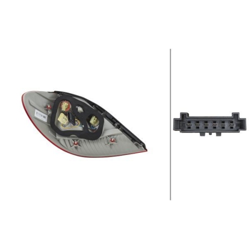 Heckleuchte HELLA 2VP 008 427-101 f&uuml;r MERCEDES-BENZ, rechts