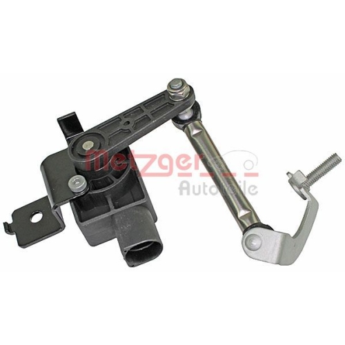 Sensor, Xenonlicht (Leuchtweiteregulierung) METZGER 0901213 f&uuml;r VW, Vorderachse