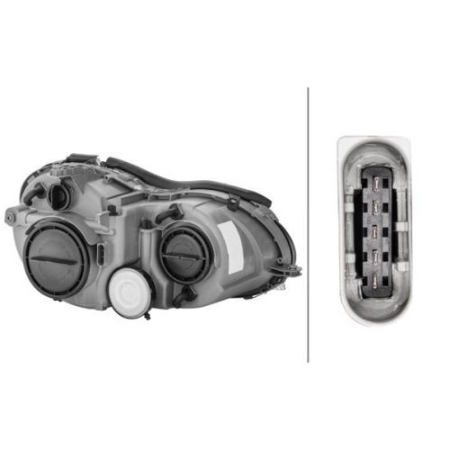 Hauptscheinwerfer HELLA 1DB 007 988-191 f&uuml;r MERCEDES-BENZ KARMANN, links