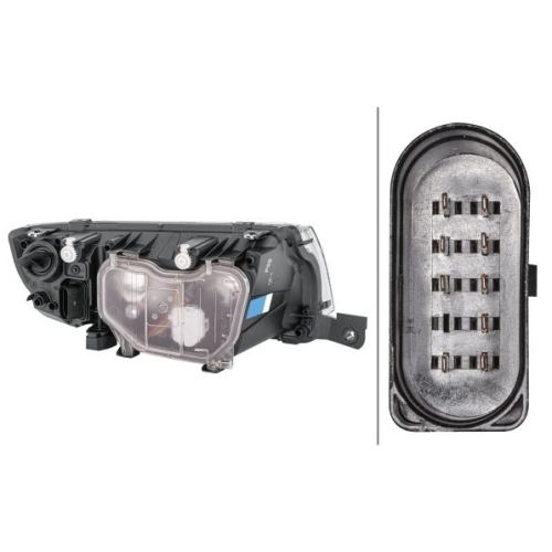 Hauptscheinwerfer HELLA 1EB 246 018-091 f&uuml;r SKODA, links