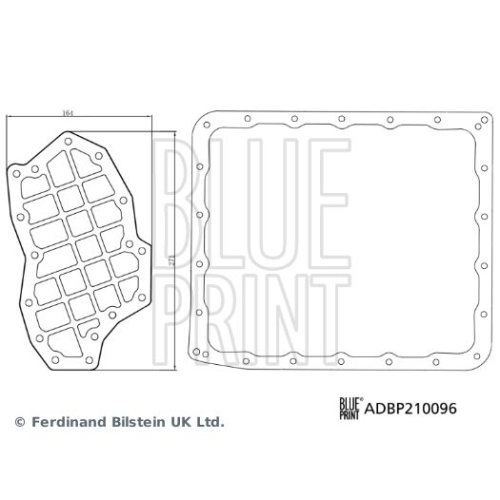 Blue Print 1x ADBP210096BP Getriebe&Atilde;&para;lfiltersatz, Automatikgetriebe