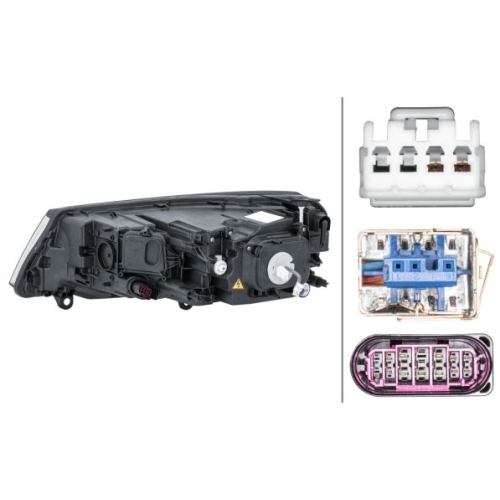 Hauptscheinwerfer HELLA 1EL 011 937-321 f&uuml;r VW, rechts