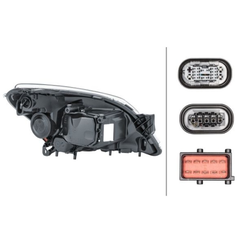 Hauptscheinwerfer HELLA 1ZS 008 710-311 f&uuml;r OPEL, links