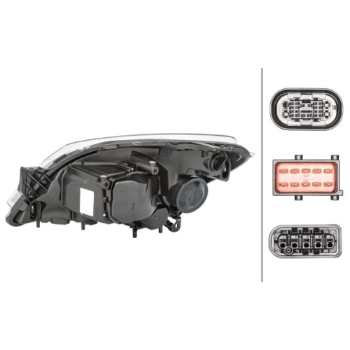 Hauptscheinwerfer HELLA 1ZS 008 710-321 f&uuml;r OPEL, rechts
