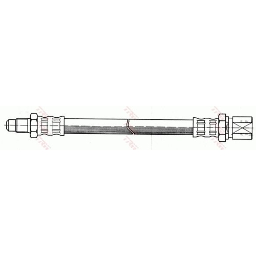 Bremsschlauch TRW PHB152 f&uuml;r FIAT SEAT FSO, Hinterachse, Hinterachse beidseitig