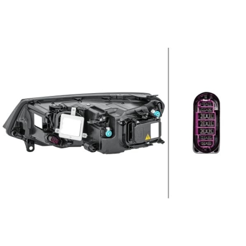 Hauptscheinwerfer HELLA 1ZT 010 328-021 f&uuml;r AUDI VW, rechts