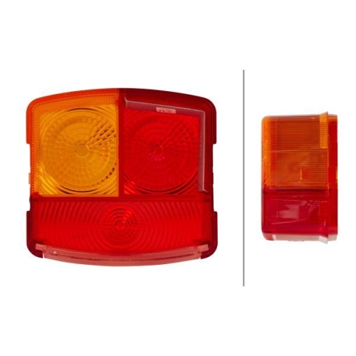 Lichtscheibe, Heckleuchte HELLA 9EL 134 740-001 f&uuml;r, rechts