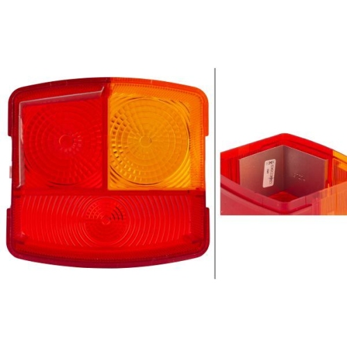 Lichtscheibe, Heckleuchte HELLA 9EL 137 307-001 f&uuml;r DAF VOLVO CASE IH O & K SAME