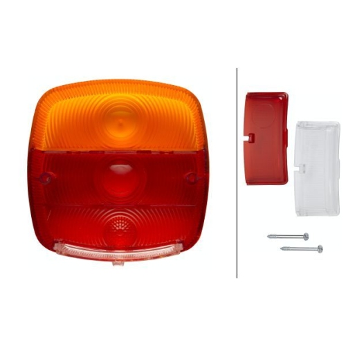 Lichtscheibe, Heckleuchte HELLA 9EL 146 491-001 f&uuml;r AEBI DAF FIAT IVECO SCANIA