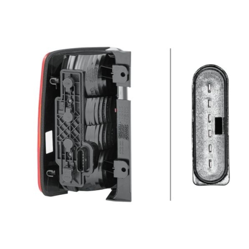Heckleuchte HELLA 2VP 354 999-041 f&uuml;r VW, rechts, f&uuml;r Fahrzeuge mit Heckklappe