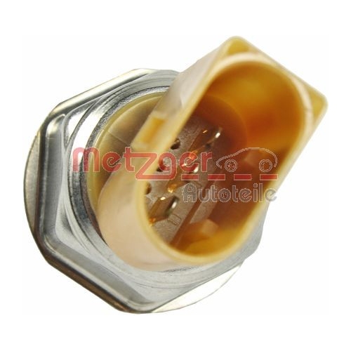 Sensor, Kraftstoffdruck METZGER 0906209 ORIGINAL ERSATZTEIL f&uuml;r VAG, links