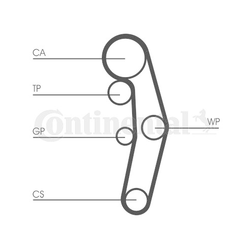 Wasserpumpe + Zahnriemensatz CONTINENTAL CTAM CT1028WP1