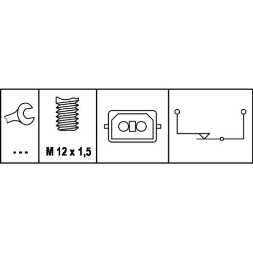 Bremslichtschalter HELLA 6DD 008 622-161 f&uuml;r AUDI VW