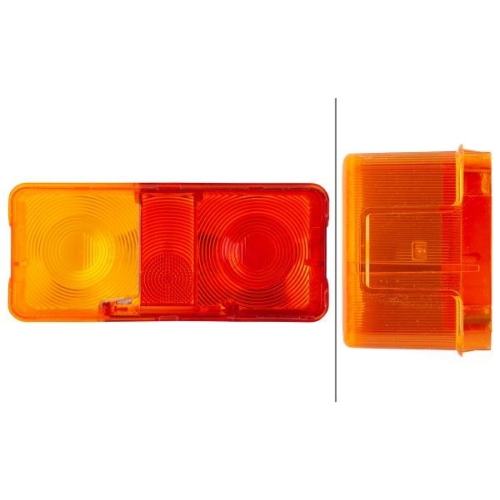 Lichtscheibe, Heckleuchte HELLA 9EL 112 741-001 f&uuml;r DAF FIAT FORD VOLVO VW O & K
