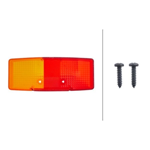 Lichtscheibe, Heckleuchte HELLA 9EL 118 701-001 f&uuml;r AUW&Auml;RTER DAF FORD IVECO SAME