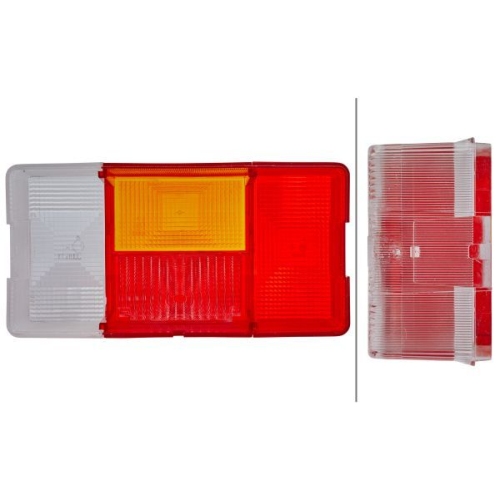Lichtscheibe, Heckleuchte HELLA 9EL 136 825-001 f&uuml;r DAF SCANIA VOLVO CASE IH