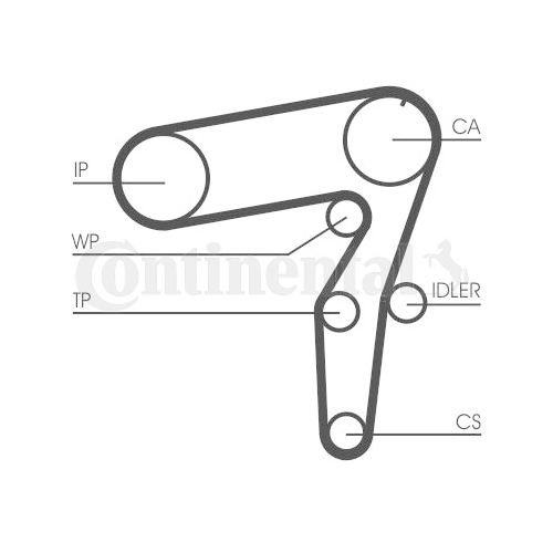Wasserpumpe + Zahnriemensatz CONTINENTAL CTAM CT968WP1 f&uuml;r FIAT