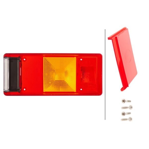 Lichtscheibe, Heckleuchte HELLA 9EL 147 096-001 f&uuml;r DAF FAUN, links, rechts