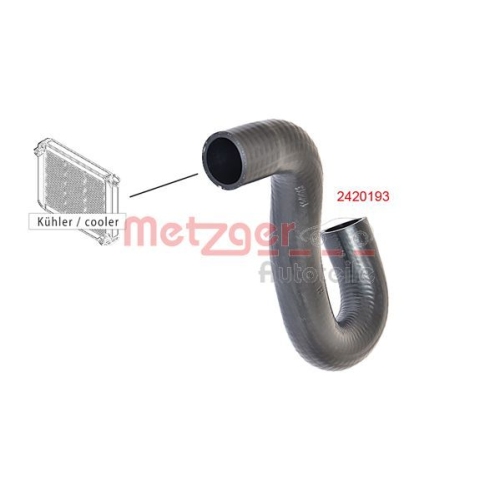 K&uuml;hlerschlauch METZGER 2420193 f&uuml;r OPEL GENERAL MOTORS