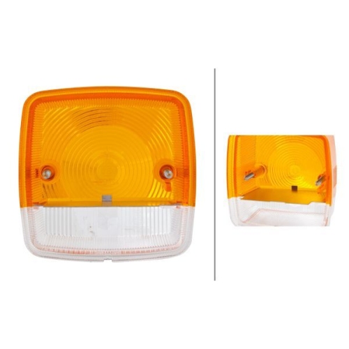 Lichtscheibe, Blinkleuchte HELLA 9EL 115 003-055 f&uuml;r DAF IVECO MERCEDES-BENZ JCB