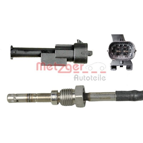 Sensor, Abgastemperatur METZGER 0894031 ORIGINAL ERSATZTEIL f&uuml;r OPEL HITACHI