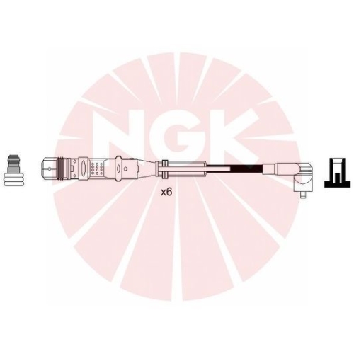 Z&uuml;ndleitungssatz NGK 7358 f&uuml;r AUDI SEAT SKODA VW LAMBORGHINI BENTLEY