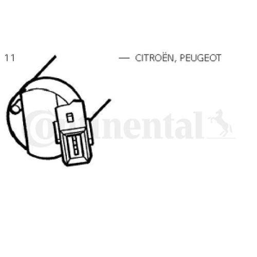 Waschwasserpumpe, Scheibenreinigung Continental/VDO X10-729-002-007 f&uuml;r CITRO&Euml;N