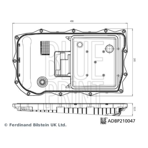 Blue Print 1x ADBP210047BP &Atilde;&ndash;lwanne, Automatikgetriebe