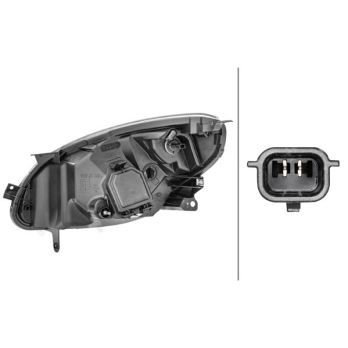 Hauptscheinwerfer HELLA 1E7 271 510-321 f&uuml;r RENAULT, rechts
